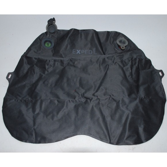 Exped Air Pillow Medium Red Gray with Carry Bag Used Camping Travel - Picture 4 of 5